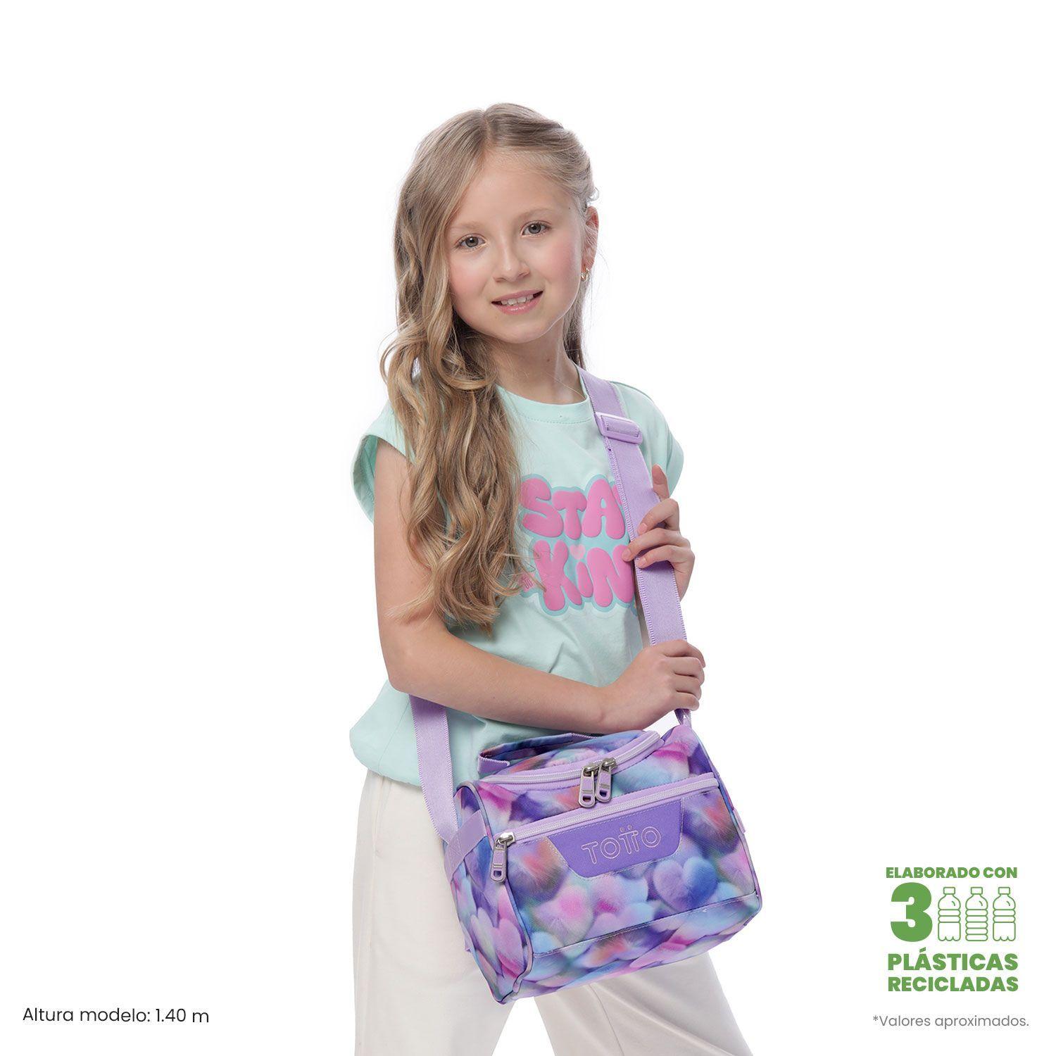 Lonchera Térmica Mujer Pizarra Mediana Morada Totto-1