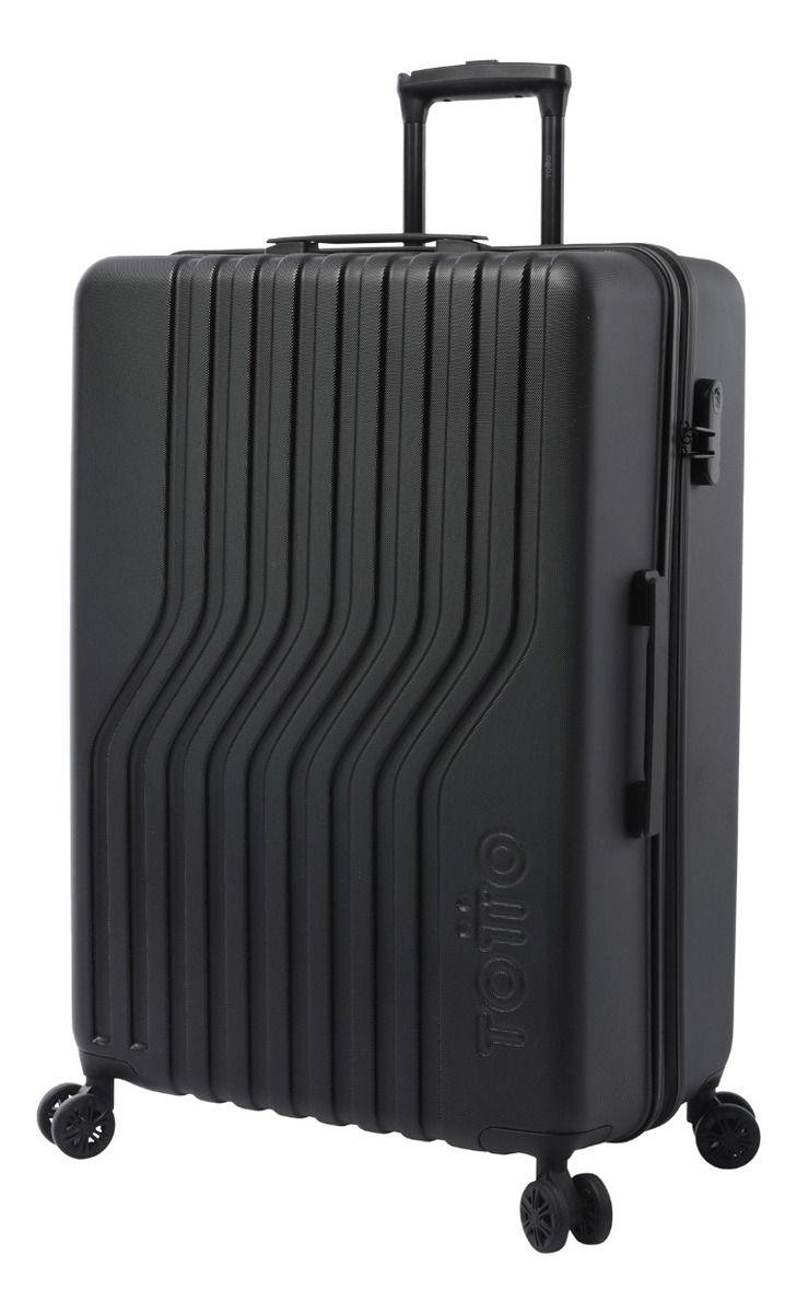 Maleta Totto Nomad Negra Grande Ruedas 360° Amplia y Resistente-0