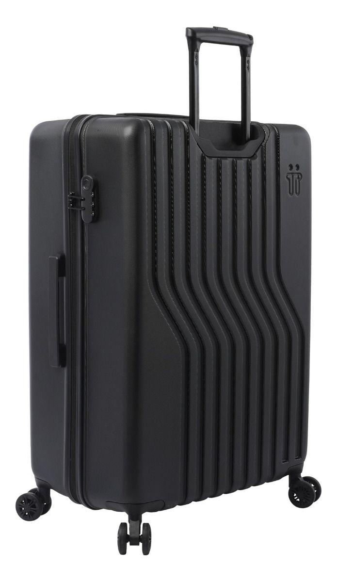 Maleta Totto Nomad Negra Grande Ruedas 360° Amplia y Resistente-2