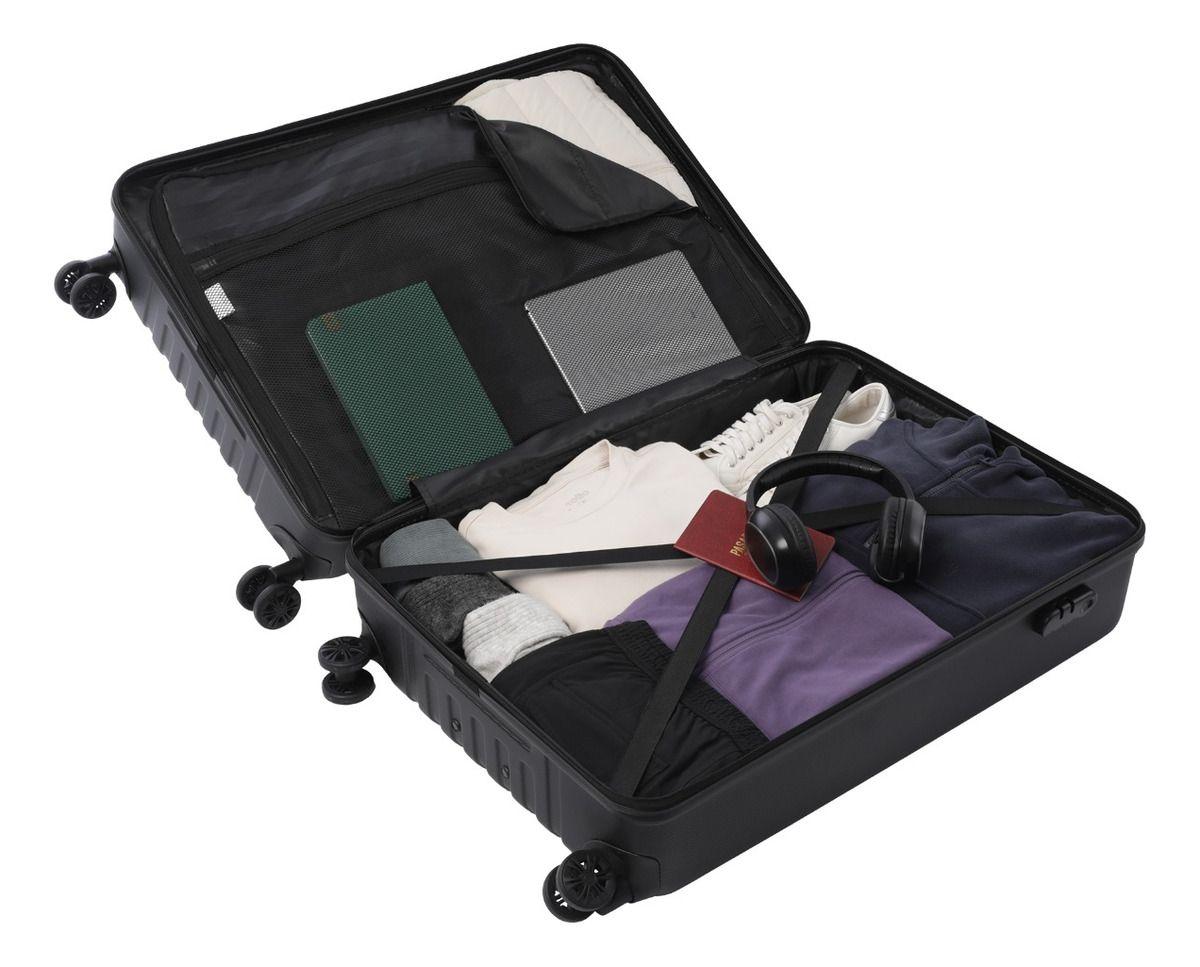 Maleta Totto Nomad Negra Grande Ruedas 360° Amplia y Resistente-3