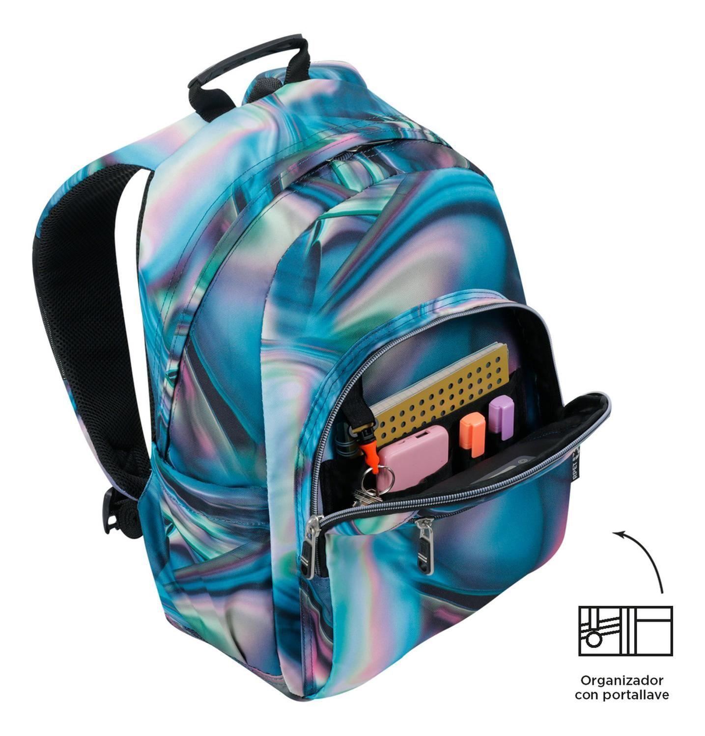 Mochila Escolar Totto Gommas Rpet Verde Zefiro-5