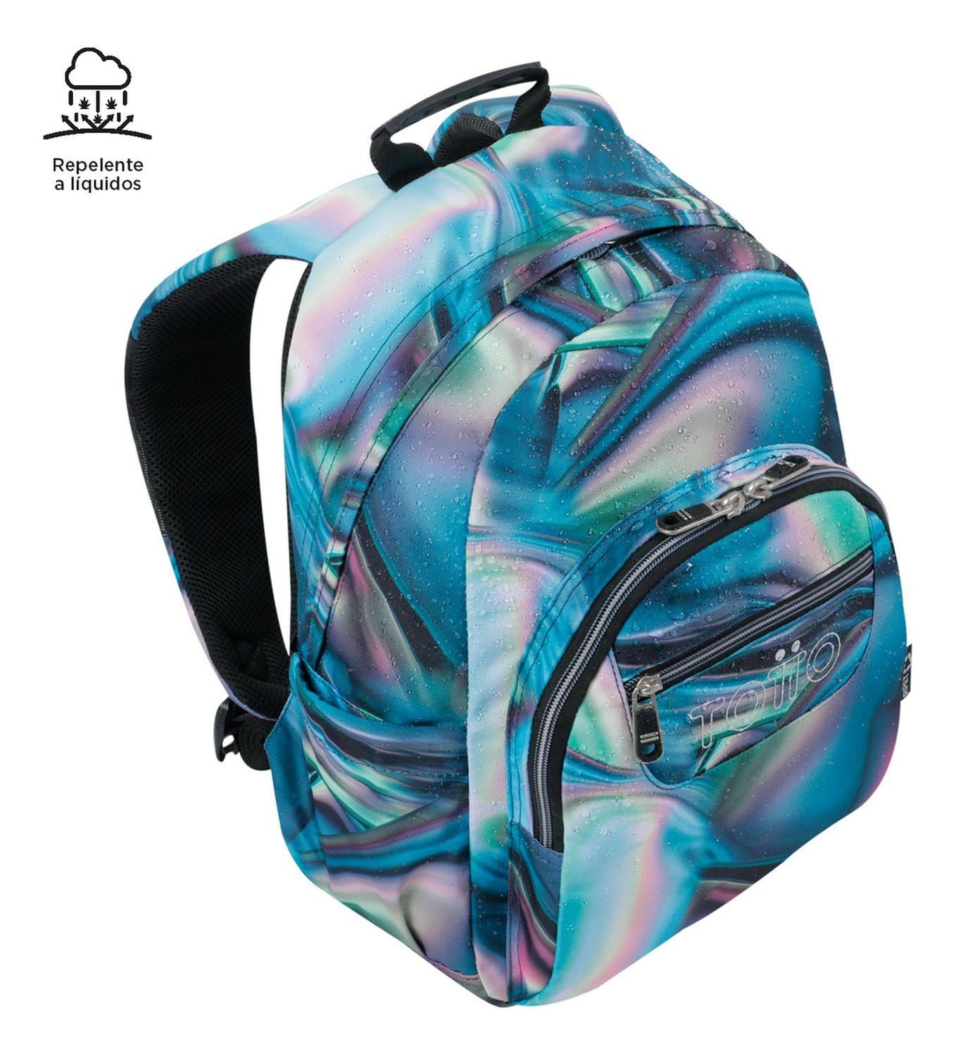 Mochila Escolar Totto Gommas Rpet Verde Zefiro-6