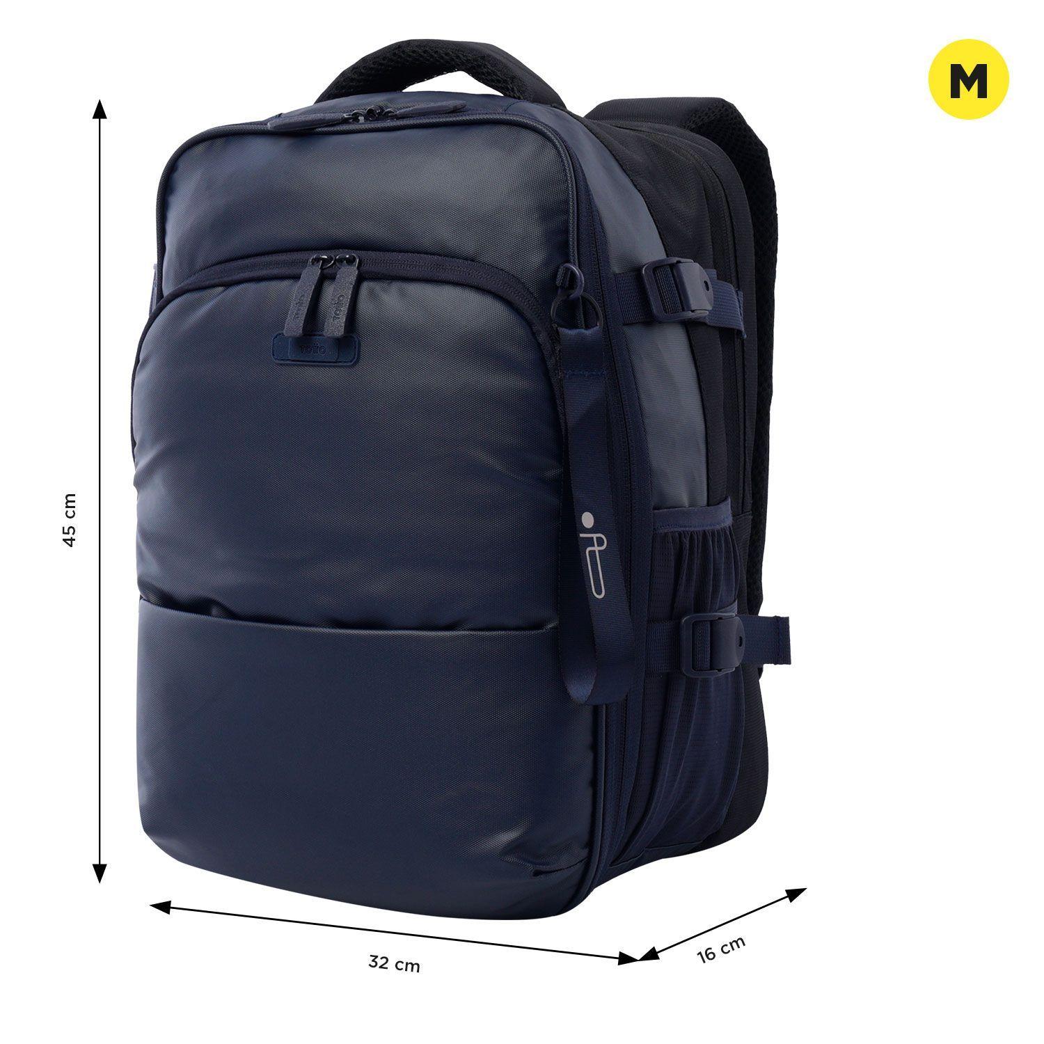 Morral Totto City Trip mediano 16 L, acorde con el tamaño permitido como equipaje de mano-2