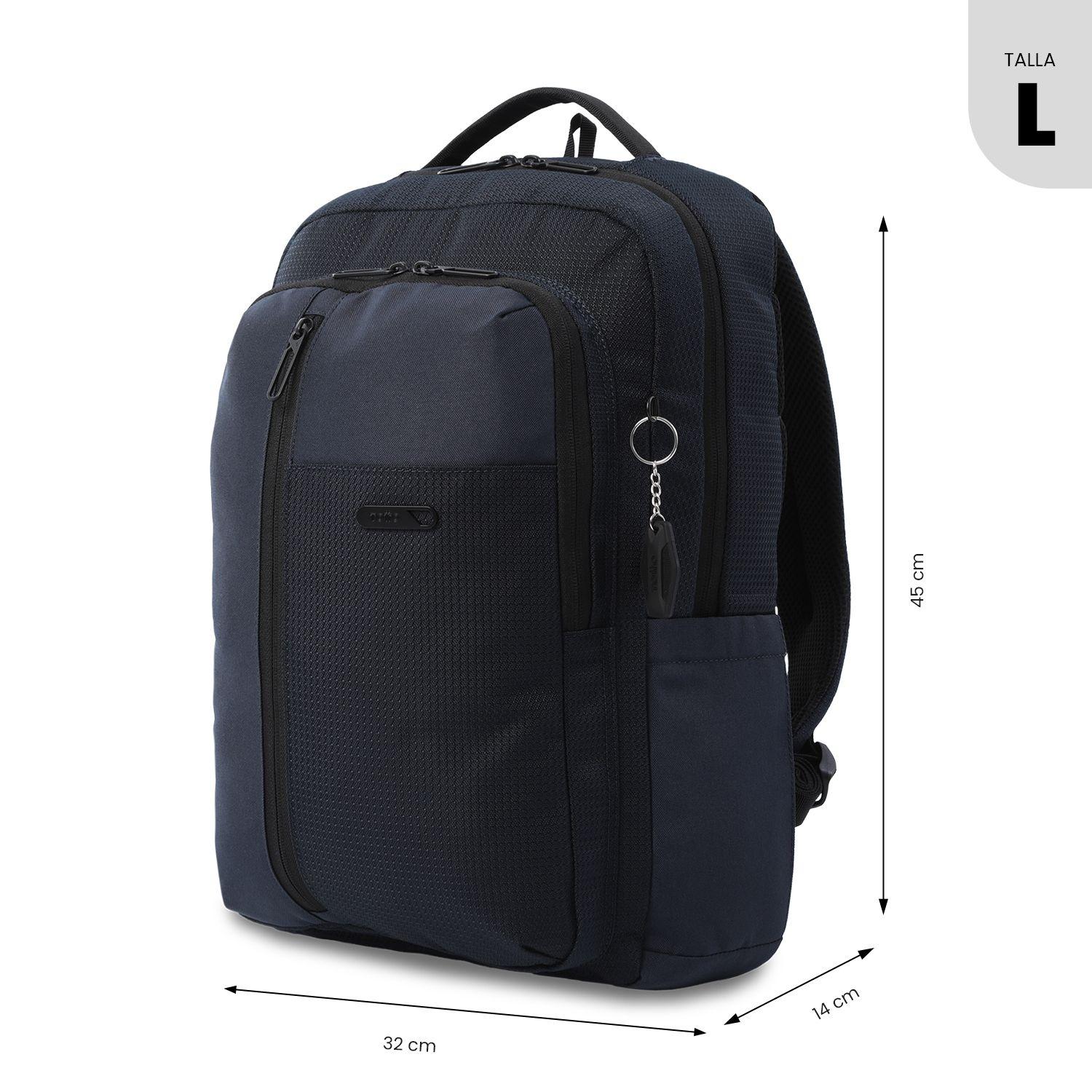 Mochila Ejecutivo Porta PC 15" Drift Azul Hombre-2