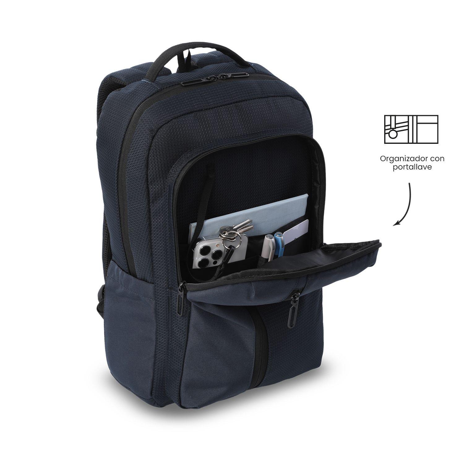 Mochila Ejecutivo Porta PC 15" Drift Azul Hombre-5