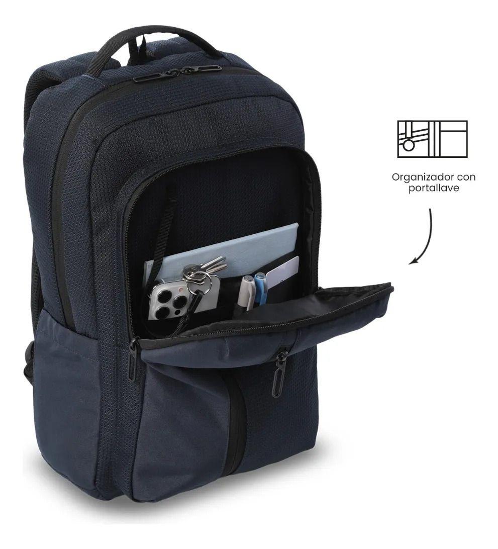 Mochila Ejecutivo Porta Pc 15  Drift Azul Hombre-5