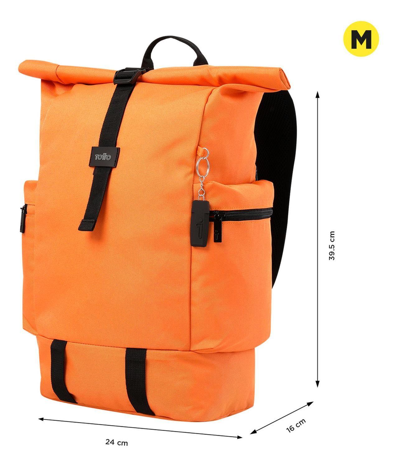 Mochila Hombre Totto Ray Deportivo Naranja Amberglow-1