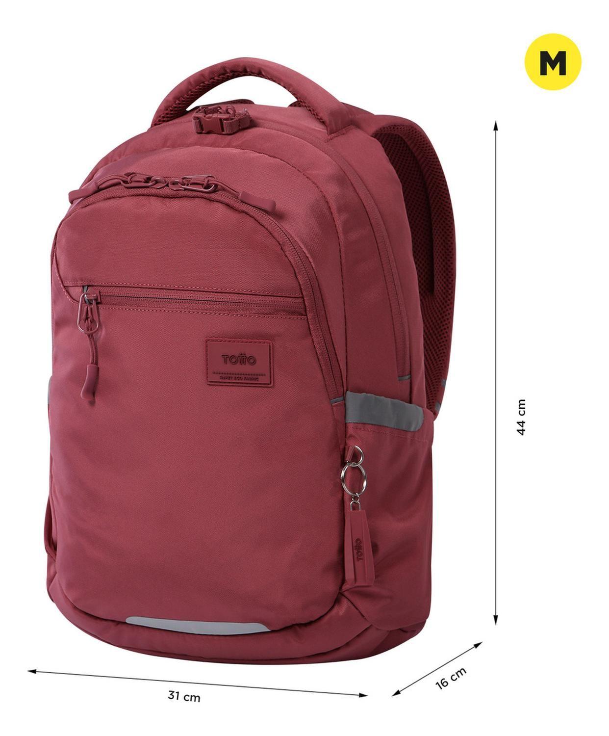 Mochila Ejecutiva Mujer Totto Misisipi Rosado Deco Rose-1