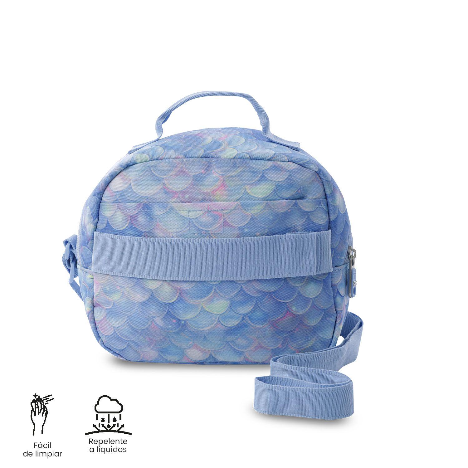 Lonchera Térmica Mujer Borrador Mediana Azul Totto-4