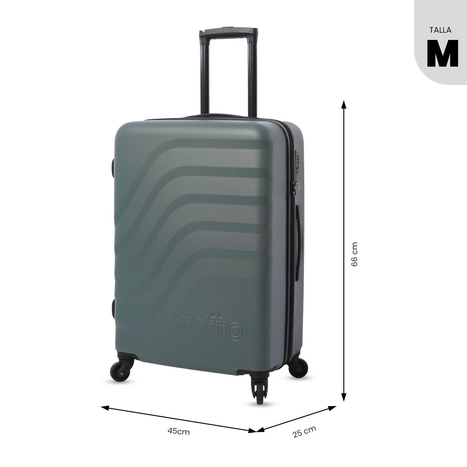 Maleta de Viaje Mediana 360 Bazy Verde/Negra -2