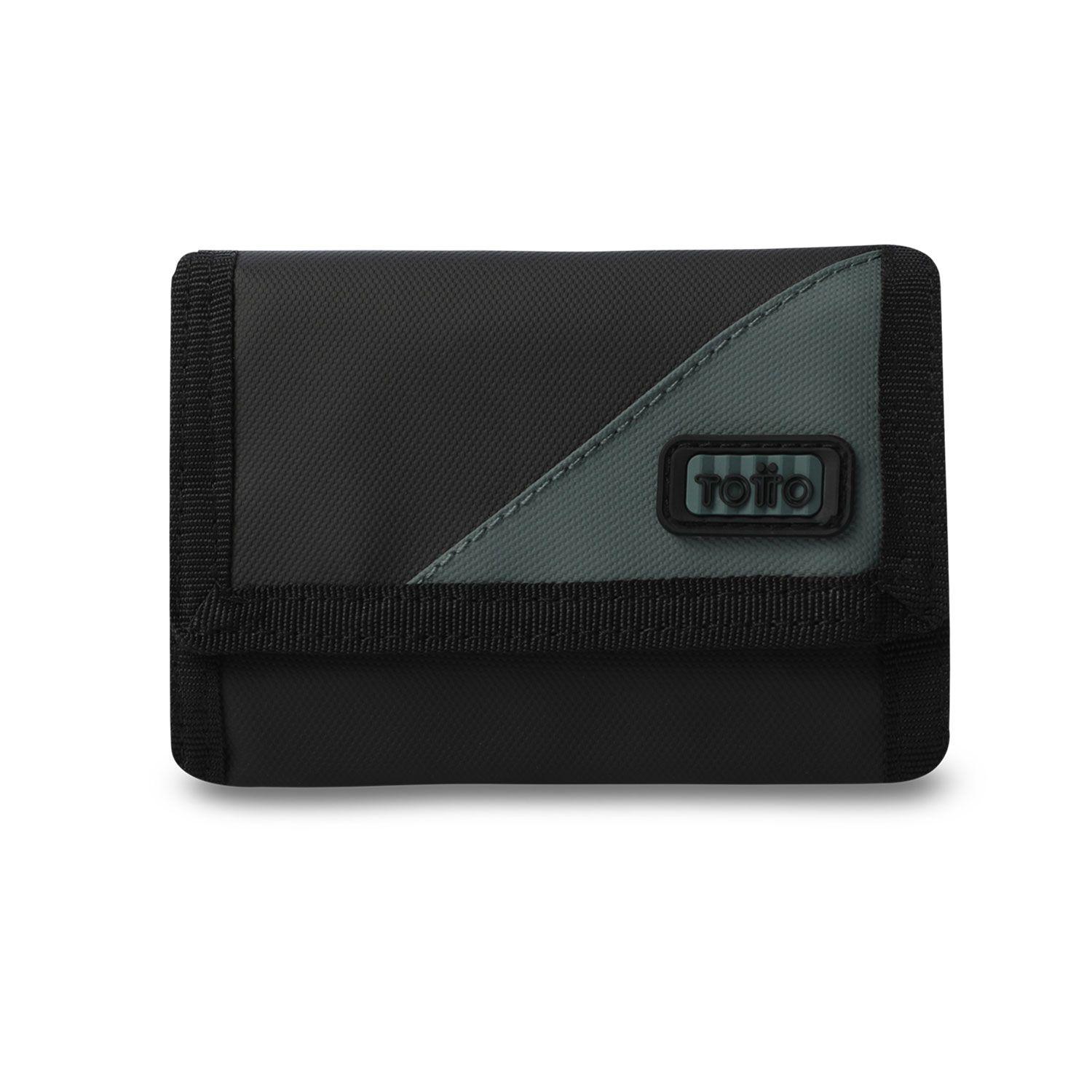 Billetera Hombre Contrast Pequeña con RFID Blocker Negra -0