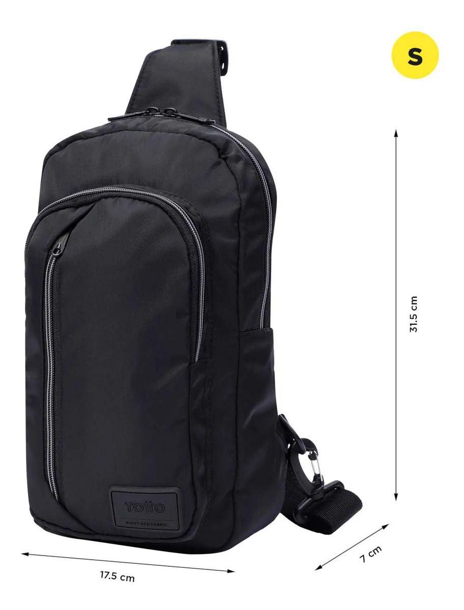 Cartera Para Mujer Tracer Bandolera Negra Totto-2