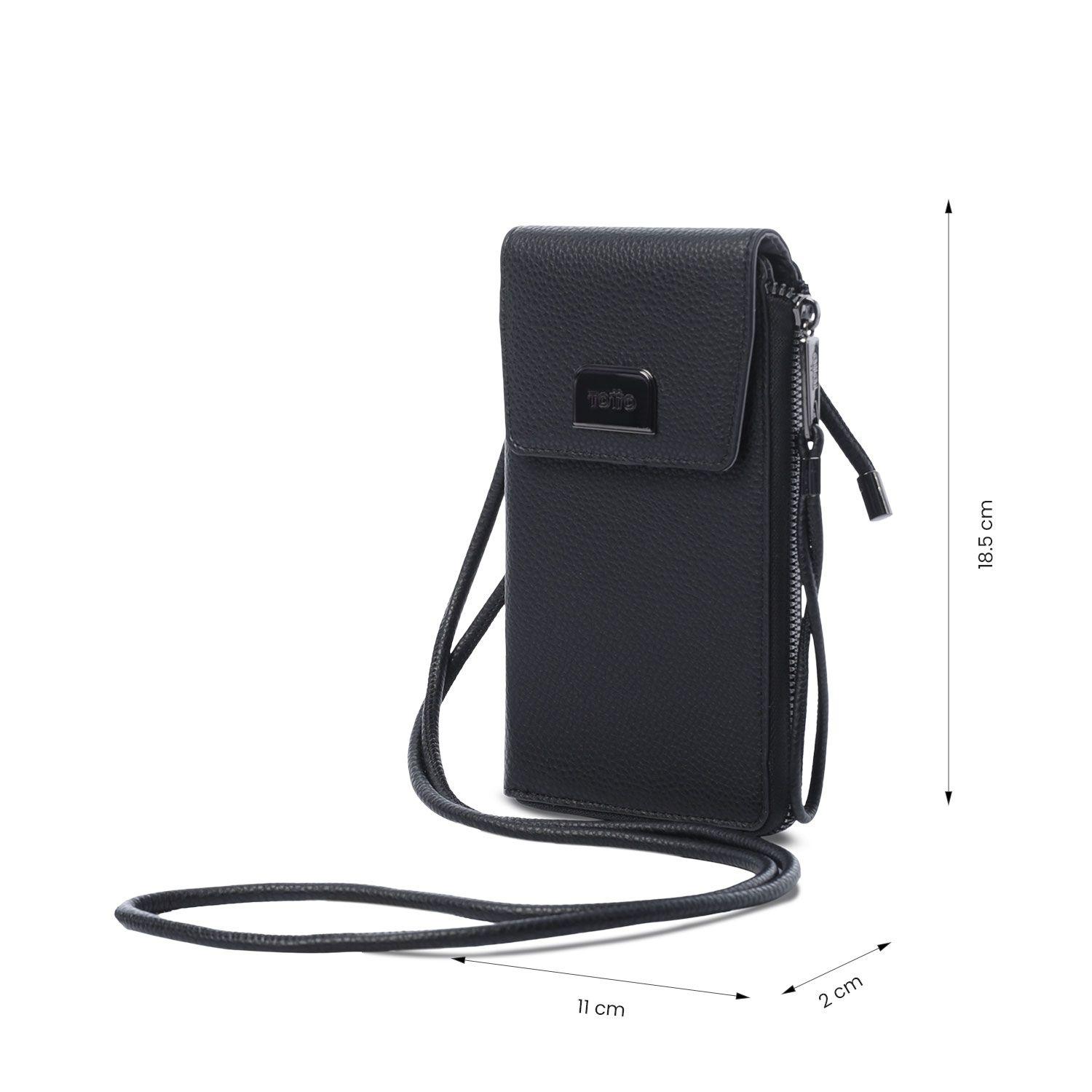 Portacelular Smooth Mujer con RFID Blocker Negro  Totto-2
