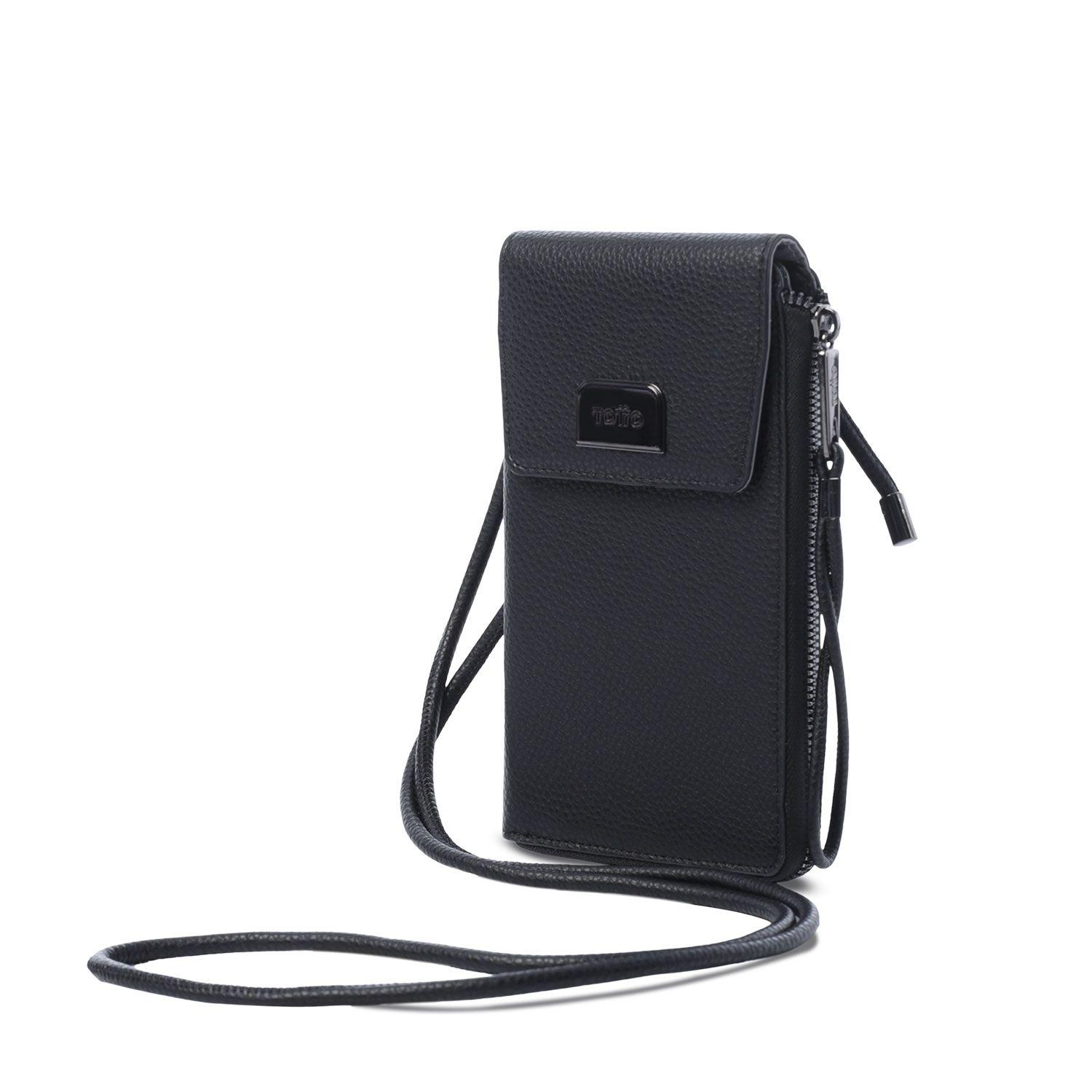 Portacelular Smooth Mujer con RFID Blocker Negro  Totto-4