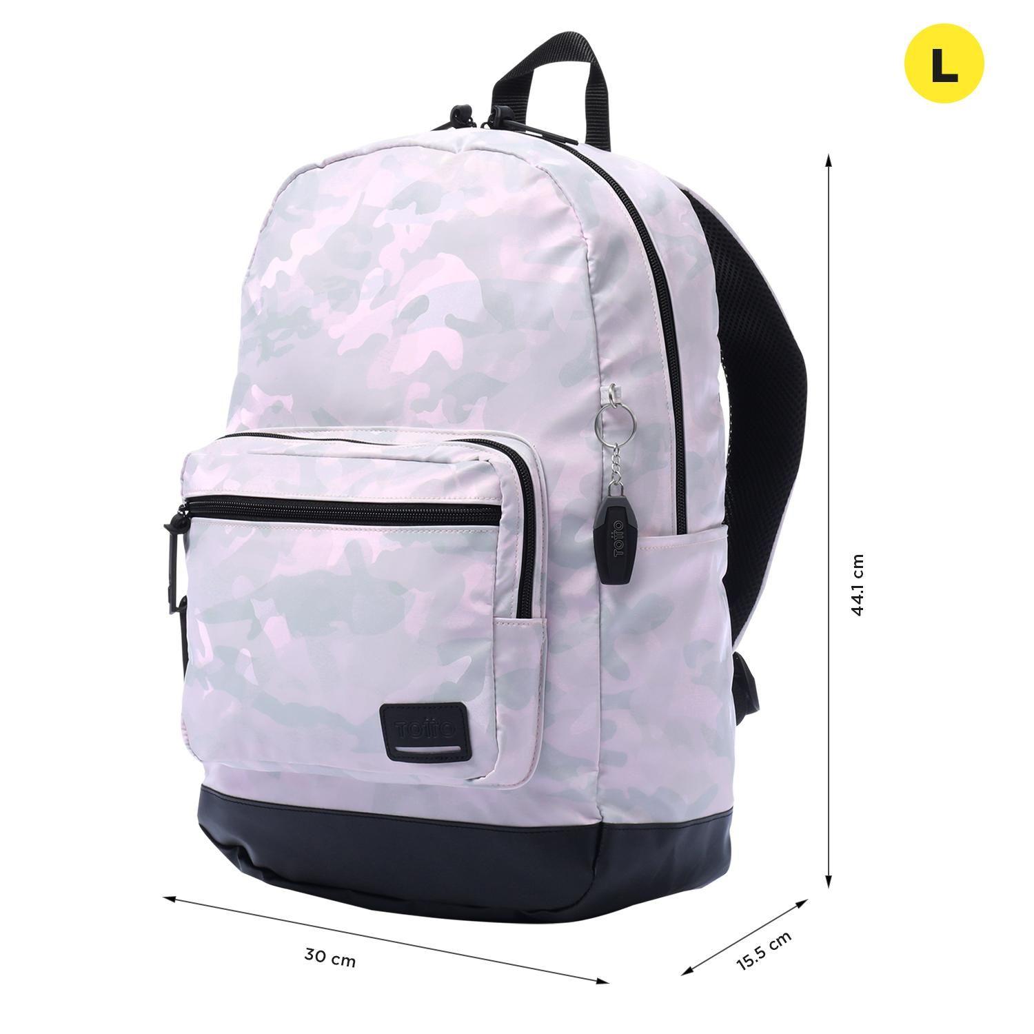 Mochila Escolar Tocax Iridiscente White-2