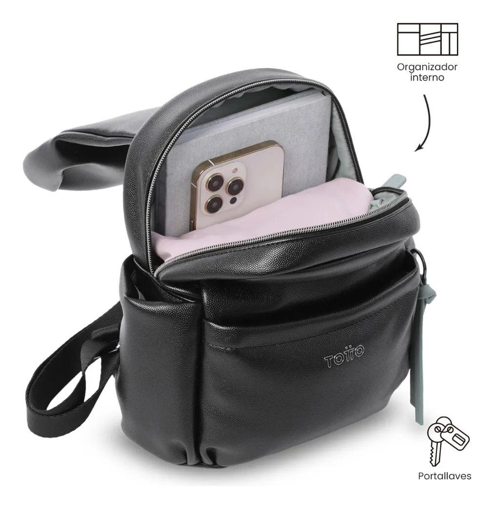 Bolso Pequeño Para Mujer Soul Tipo Mochila Negro/verde-4