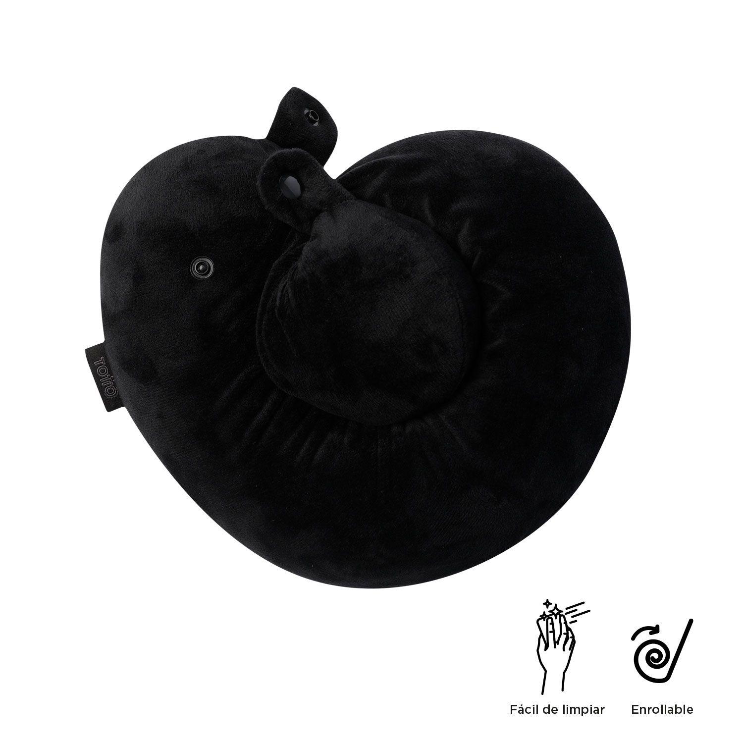 Almohada Cuello de Viaje Memory Foam Jet Pillow Negra-3