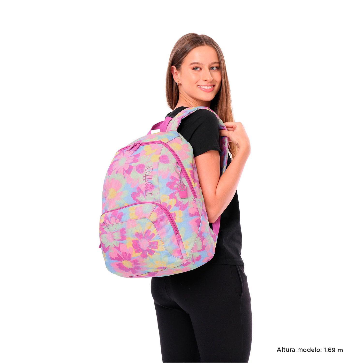 Mochila Urbana Ometto Rosado Mujer-1