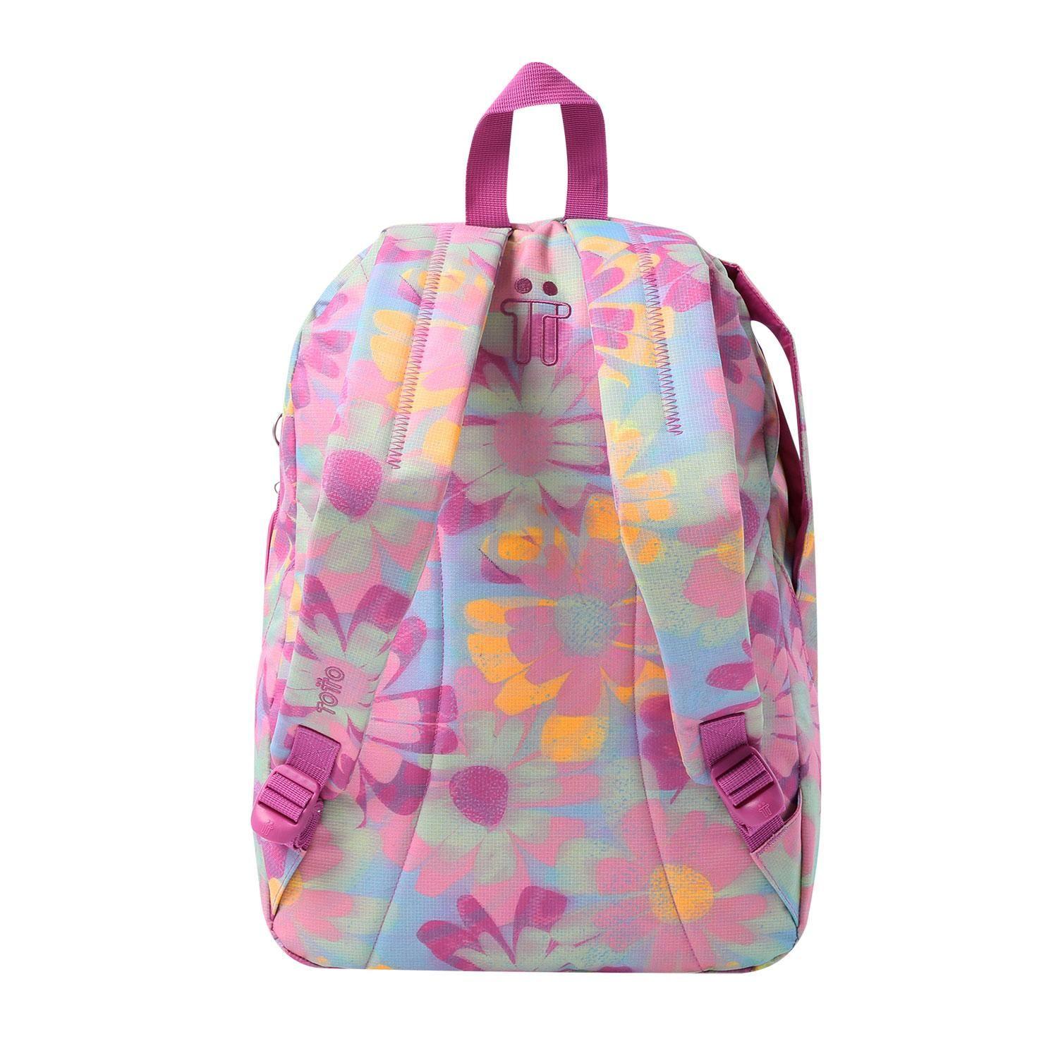 Mochila Urbana Ometto Rosado Mujer-3