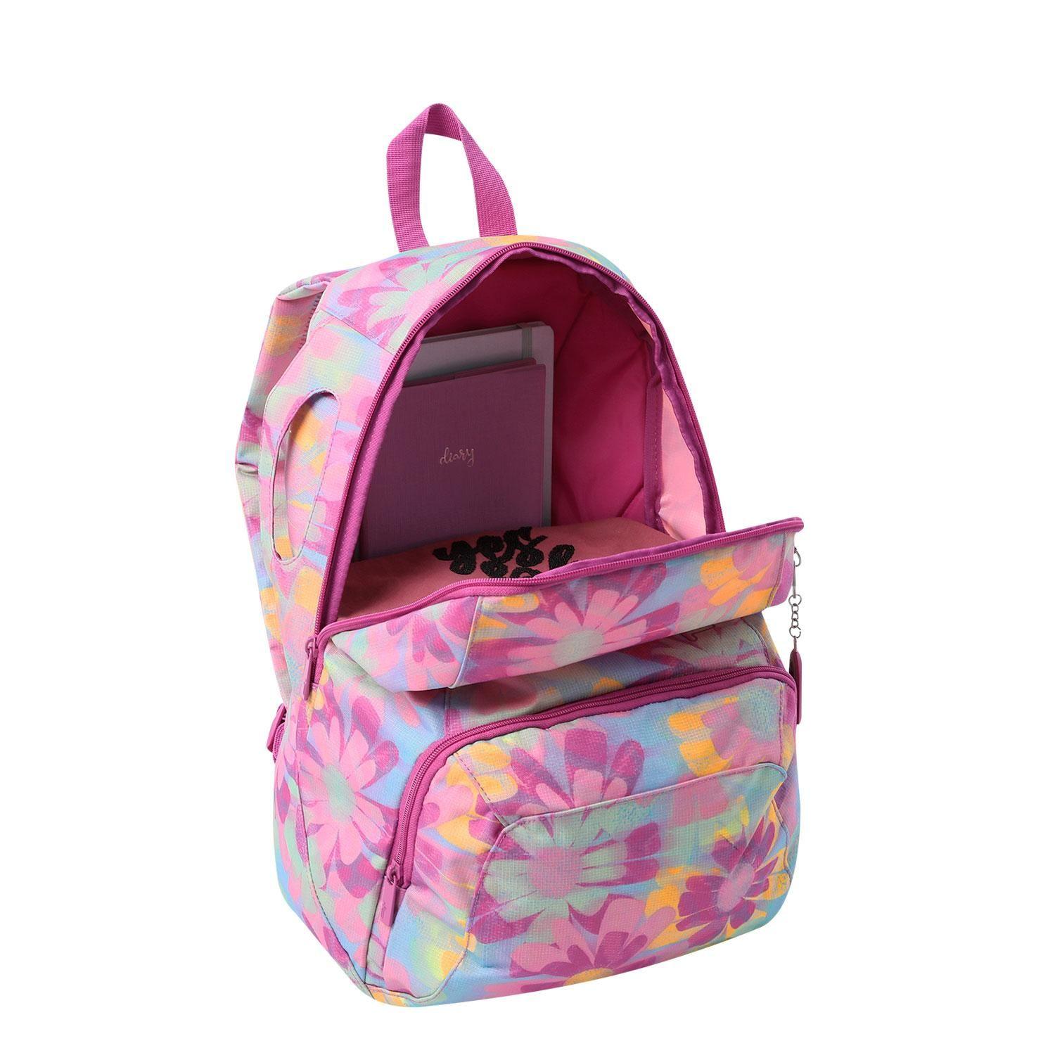 Mochila Urbana Ometto Rosado Mujer-4