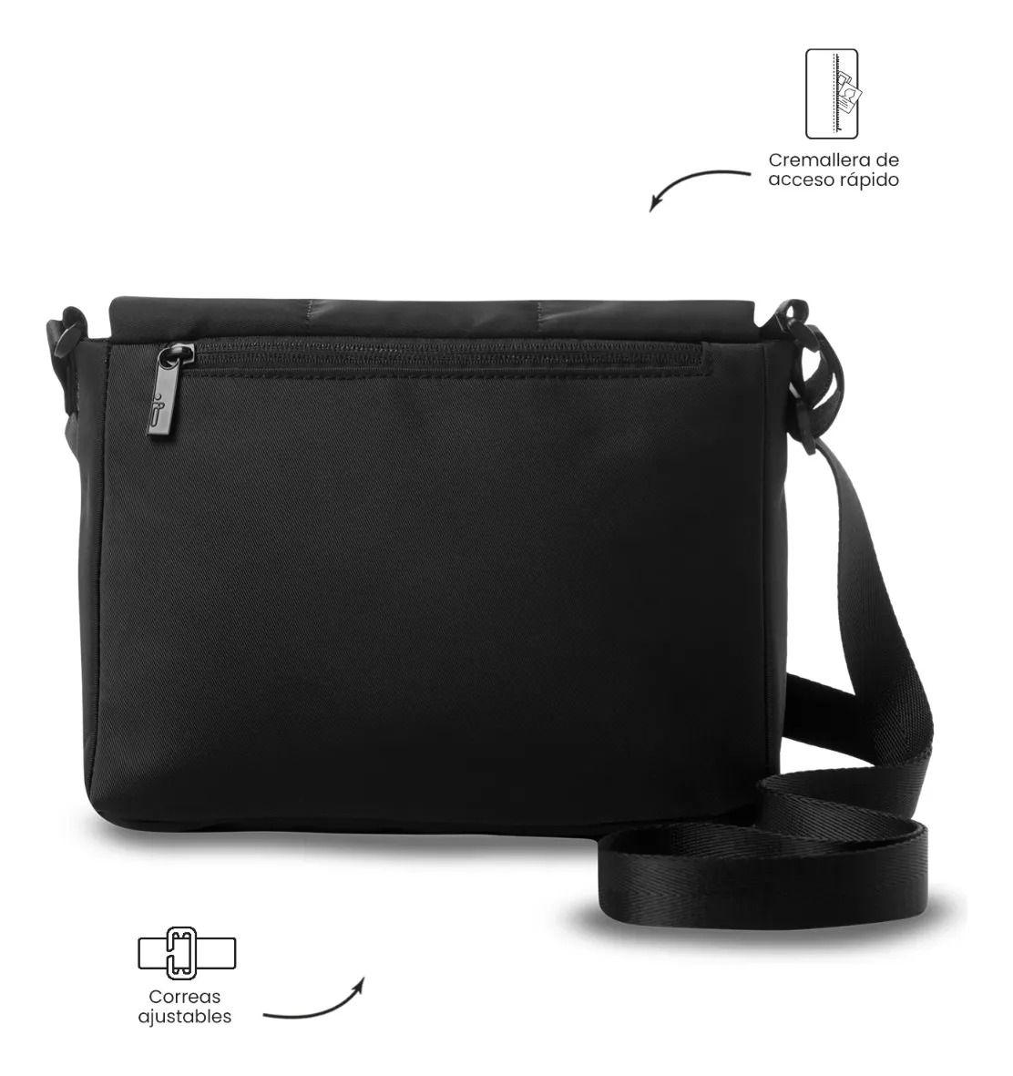 Bolso Para Mujer Freya Tipo Crossbody Pequeño Negro-3