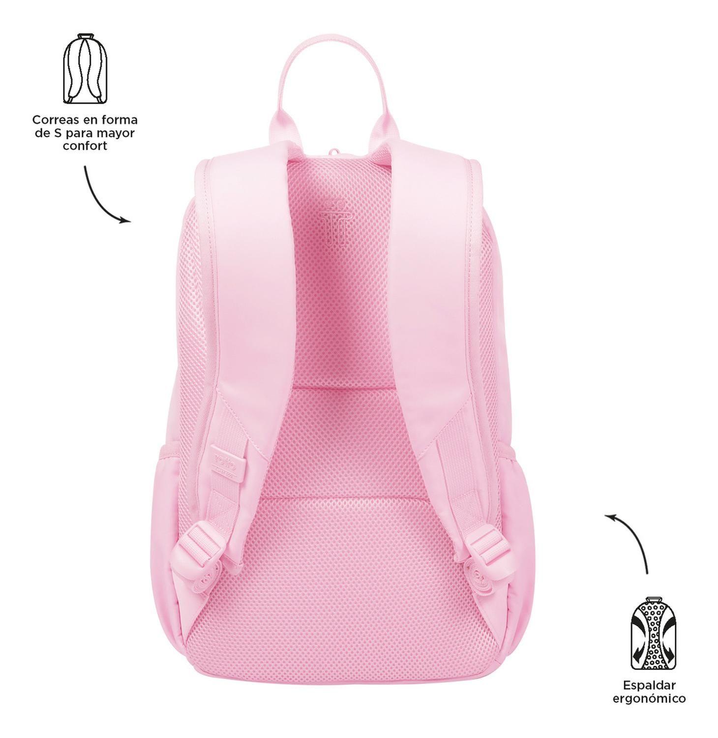 Mochila Mujer Totto Tracer 1 Rpet Rosado Cherry Blossom-3