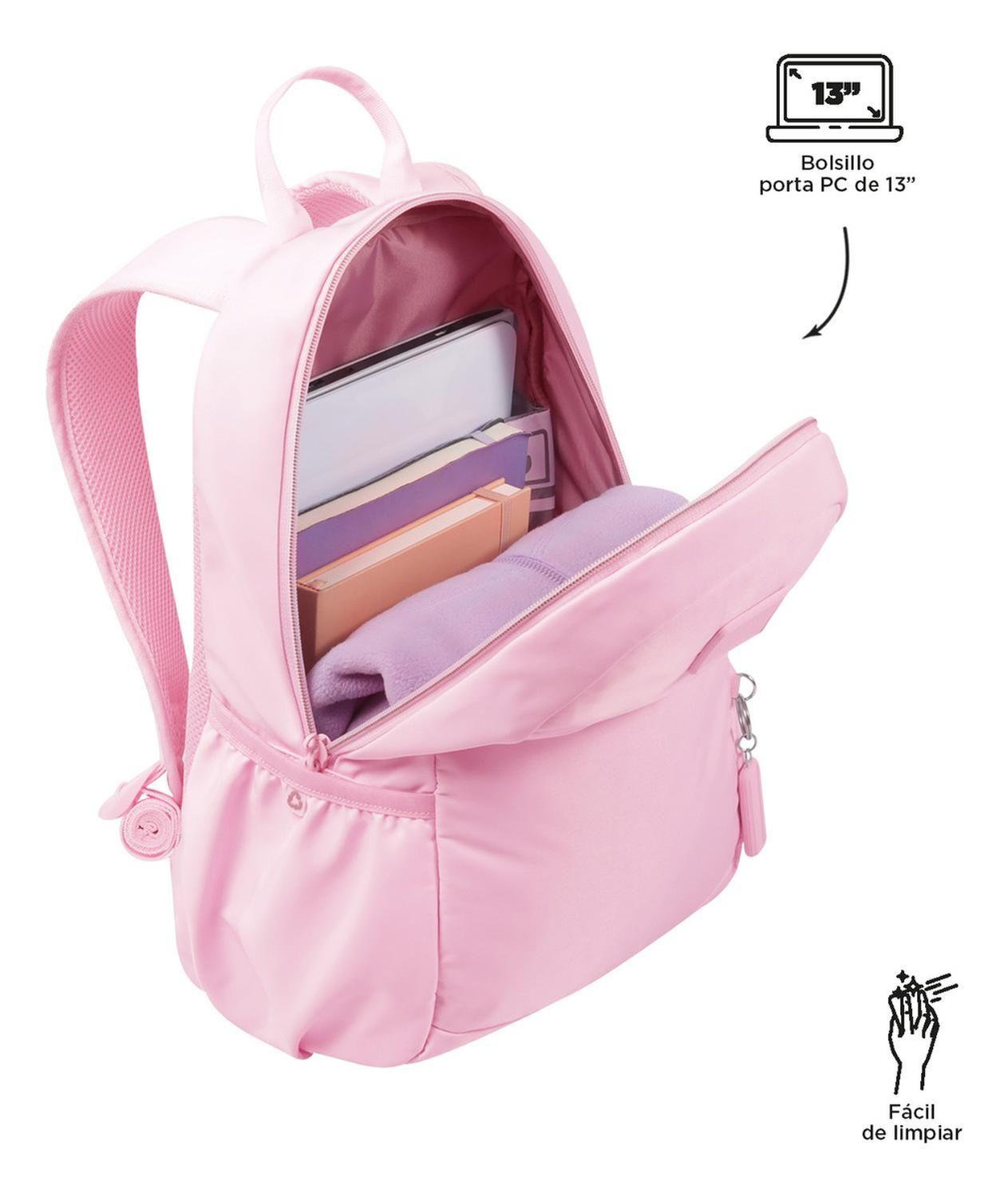 Mochila Mujer Totto Tracer 1 Rpet Rosado Cherry Blossom-4