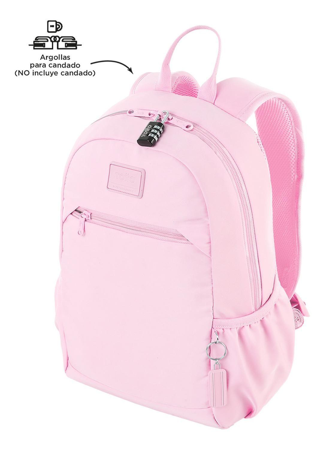 Mochila Mujer Totto Tracer 1 Rpet Rosado Cherry Blossom-6