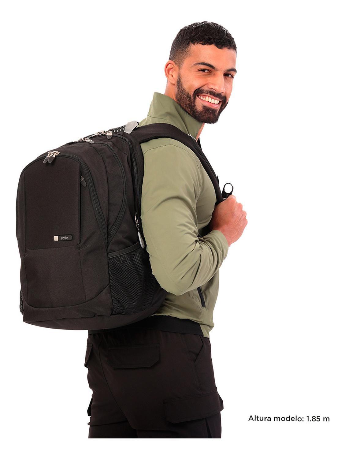 Mochila Ejecutiva Unisex Totto Krimmler Negro/black-1