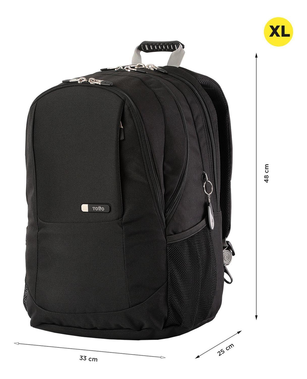 Mochila Ejecutiva Unisex Totto Krimmler Negro/black-2