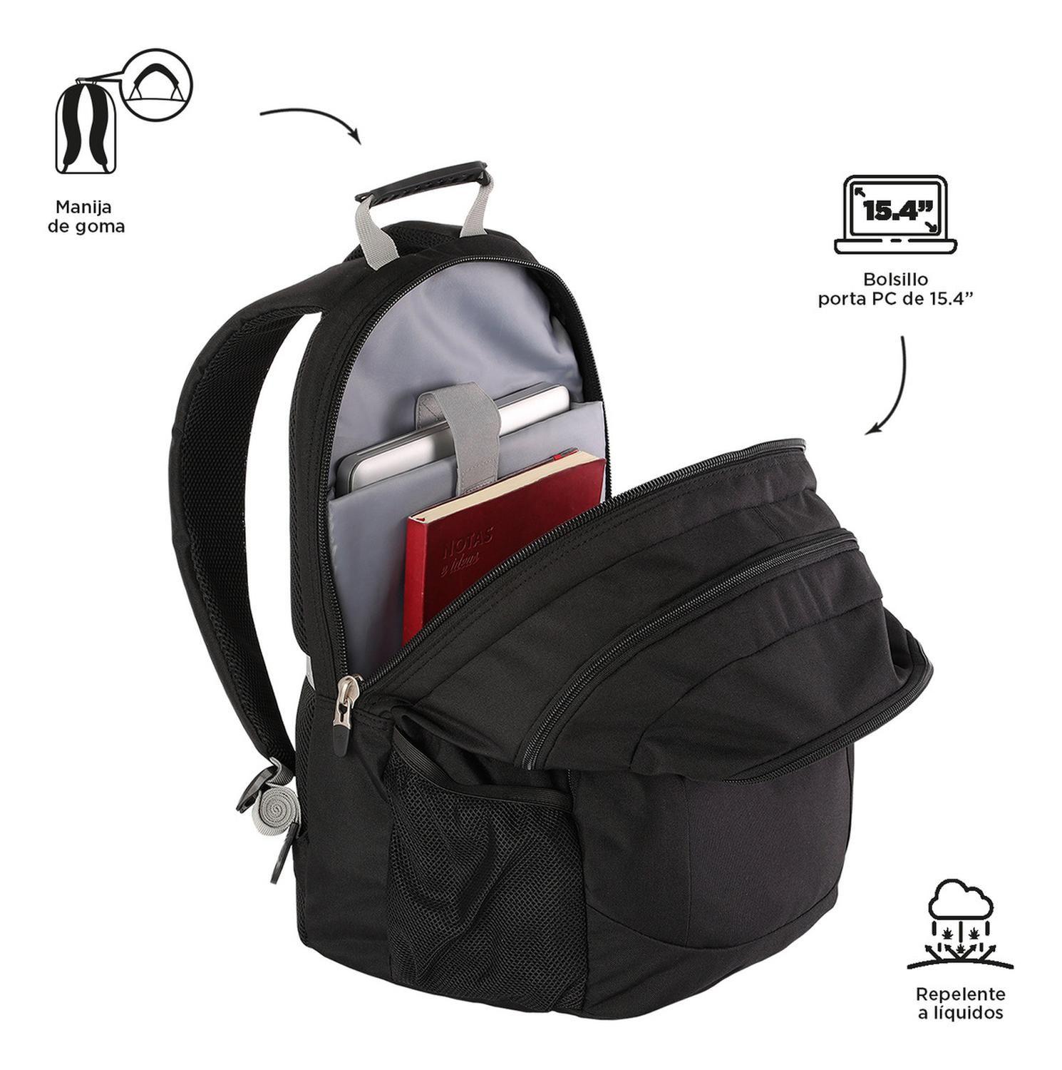 Mochila Ejecutiva Unisex Totto Krimmler Negro/black-4