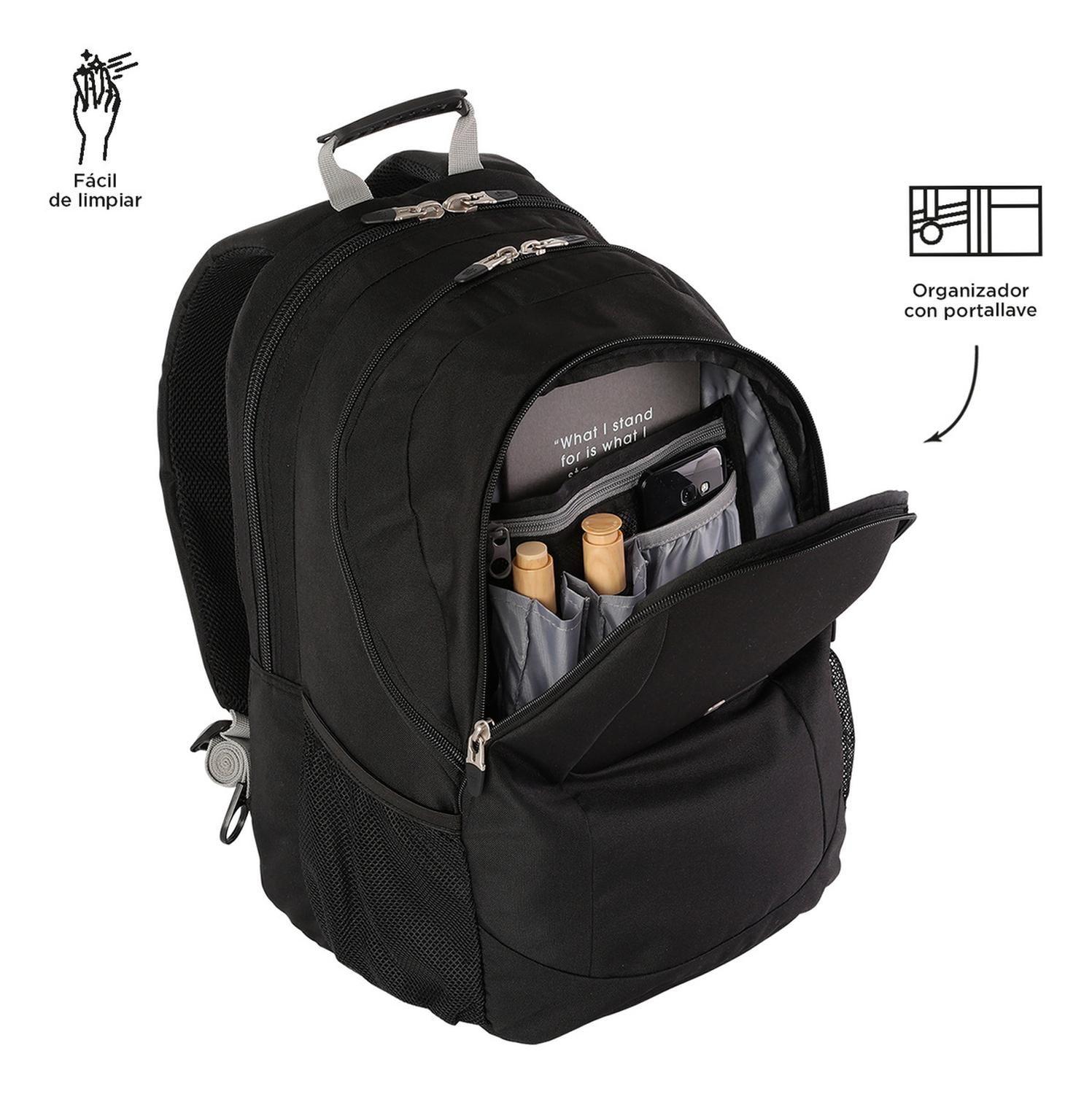 Mochila Ejecutiva Unisex Totto Krimmler Negro/black-5