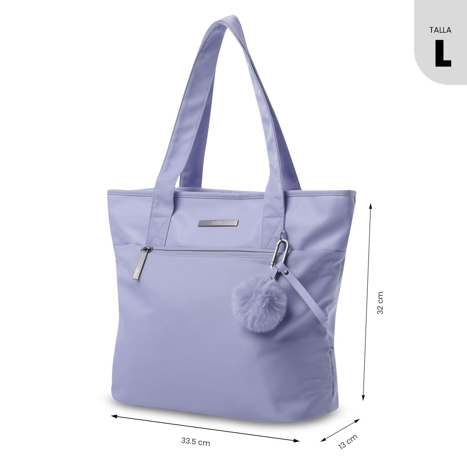 Cartera Tote Bag Mujer Adelaide 2 2.0 Notebook 13" Morado Totto-2