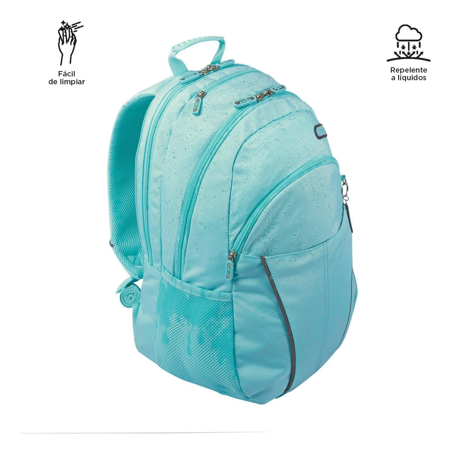 Mochila Mujer Totto Porta Notebook Cambri Azul Limpet Shell-7