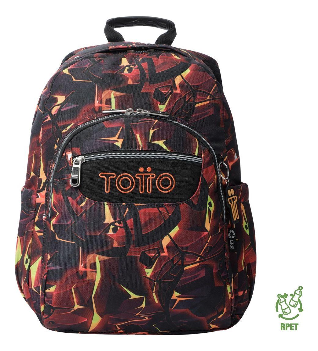 Mochila Notebook Escolar Totto Rpet Impermeable 20L Niño-0