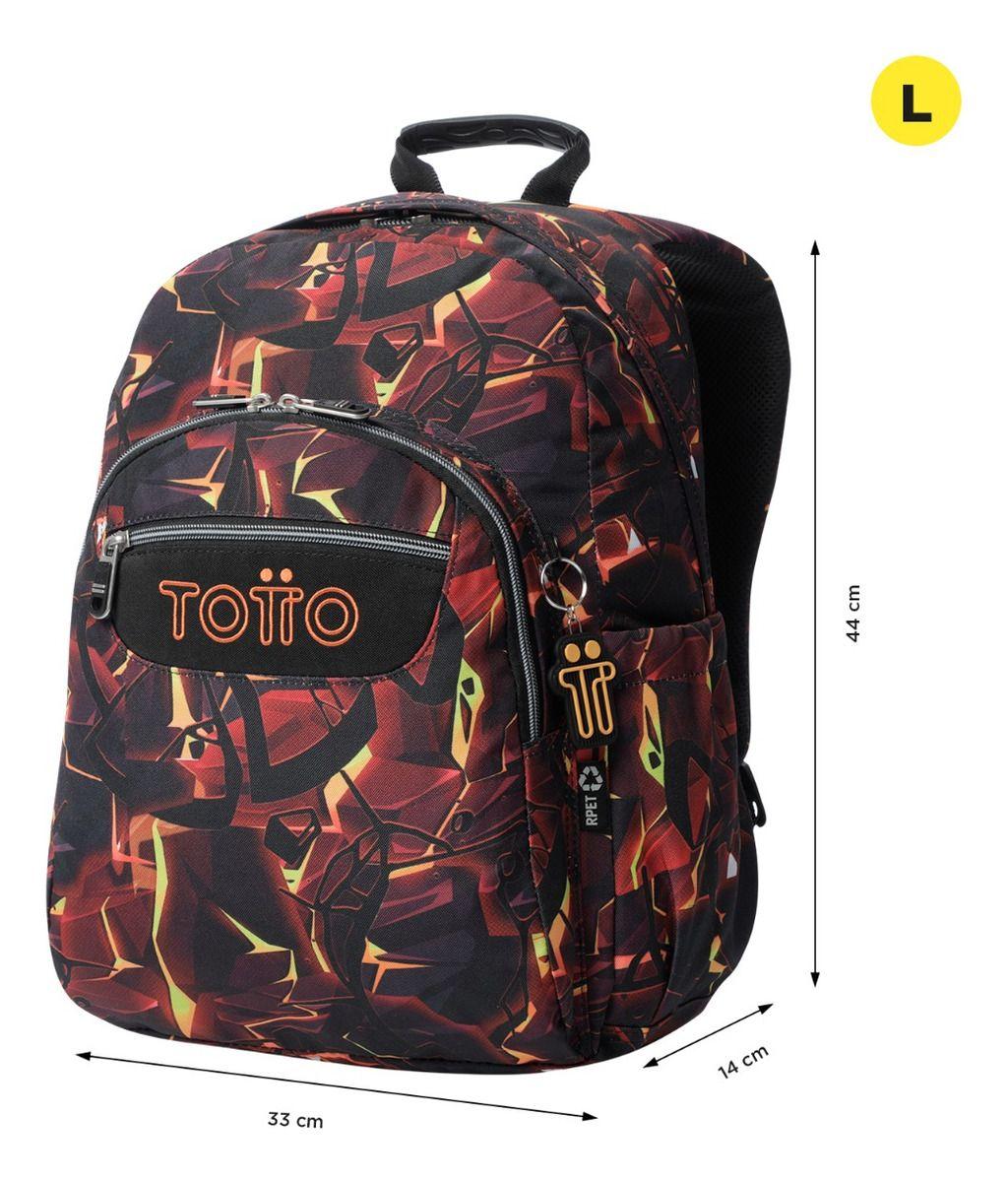 Mochila Notebook Escolar Totto Rpet Impermeable 20L Niño-1