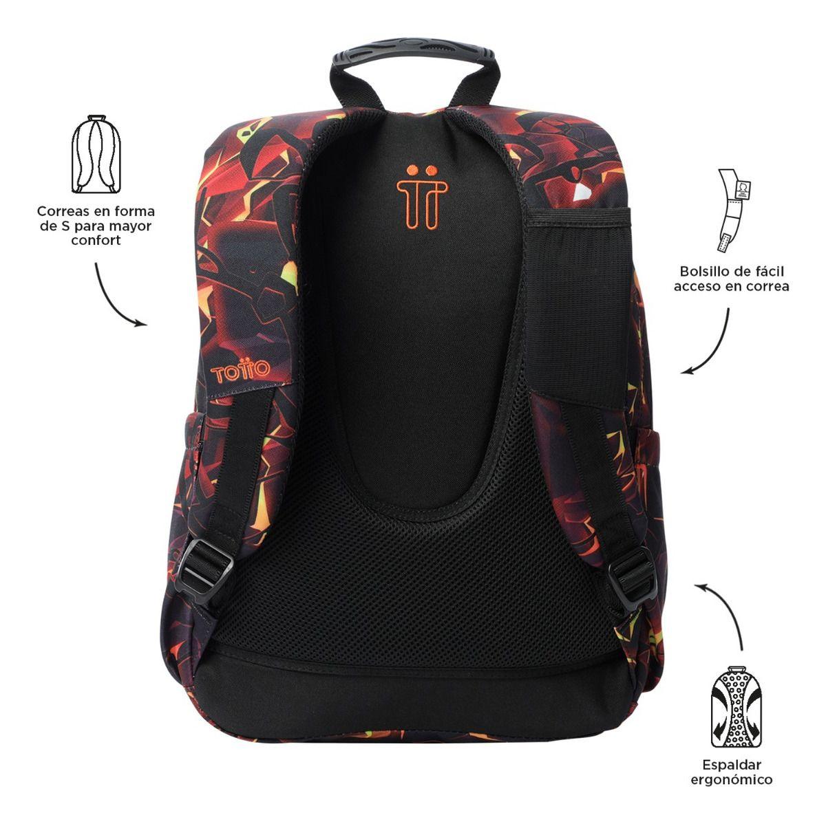 Mochila Notebook Escolar Totto Rpet Impermeable 20L Niño-2