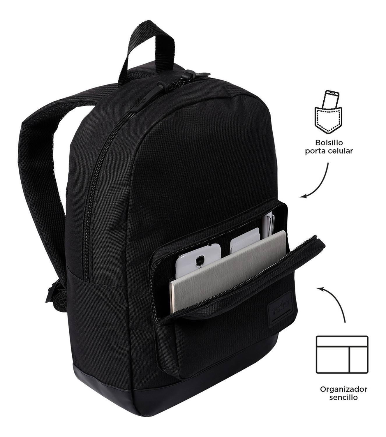 Mochila Unisex Totto Toquito Negro/black-4