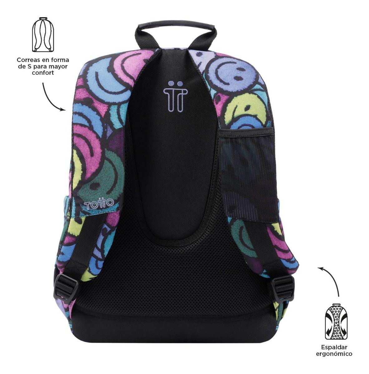 Totto Mochila Notebook Escolar Niño 20L Impermeable Eco001-3
