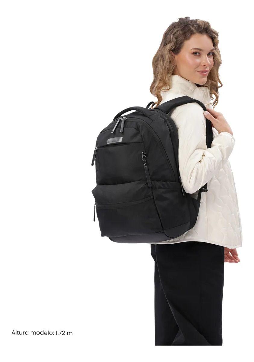 Mochila Universitario  Comfort 2.0 Porta Pc 16  Negro-1