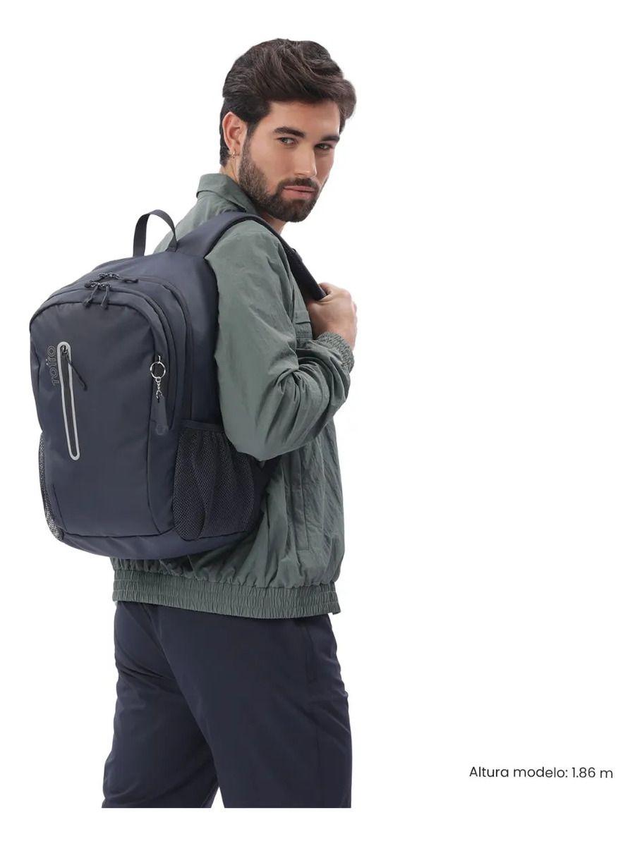 Mochila Universitaria Sprint Porta Pc 14  Azul Hombre-1