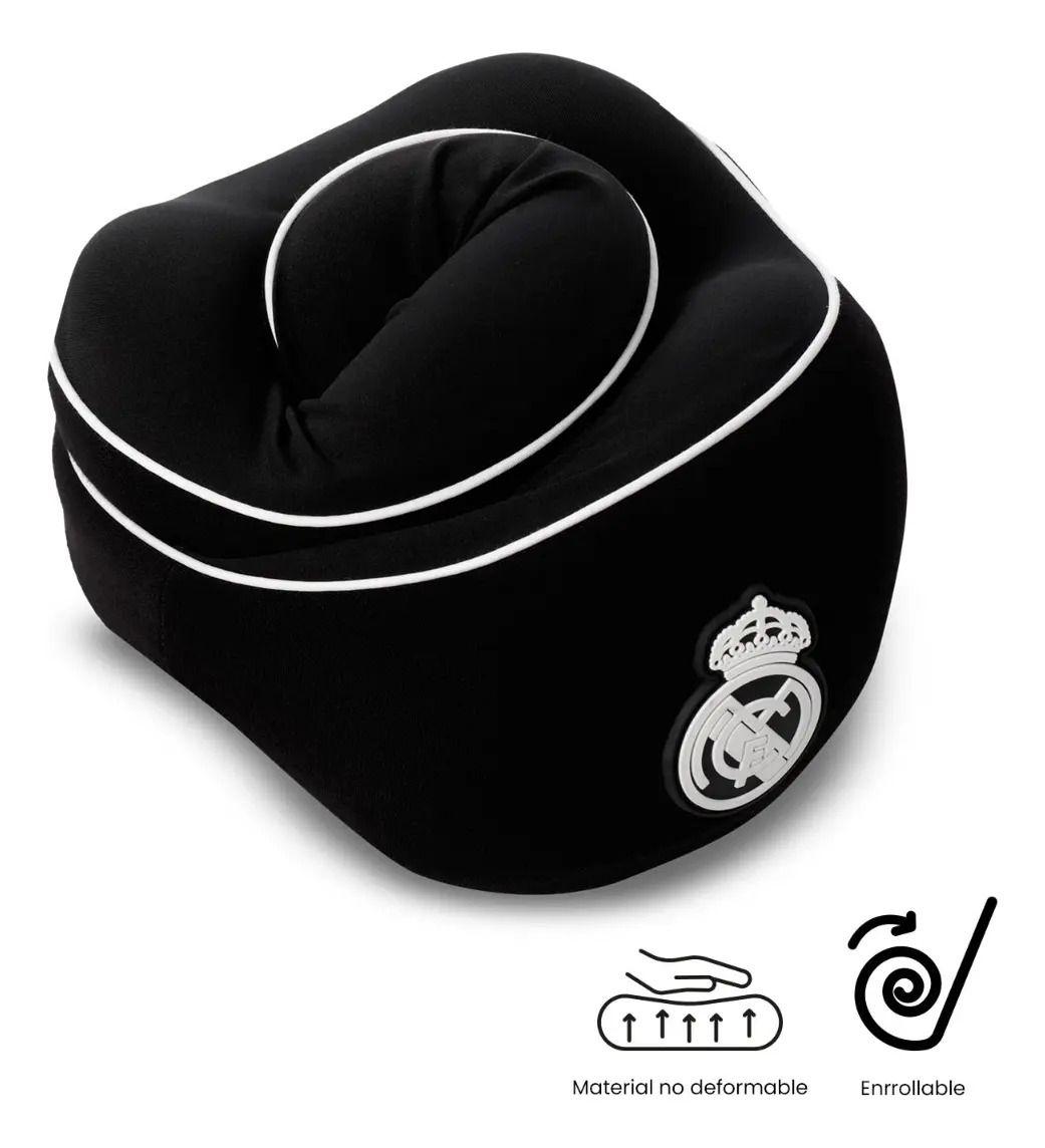 Almohada De Viaje Real Madrid Negra-3