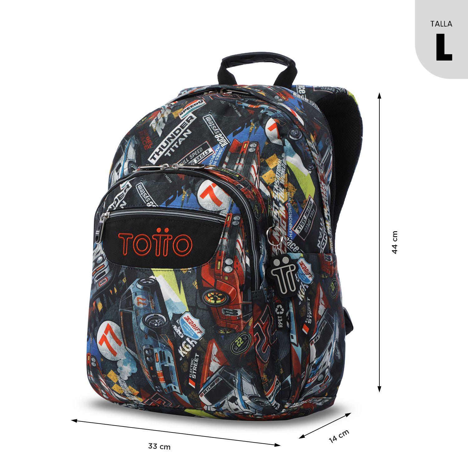 Mochila Juvenil Porta PC 14" Acuarela Rojo-2