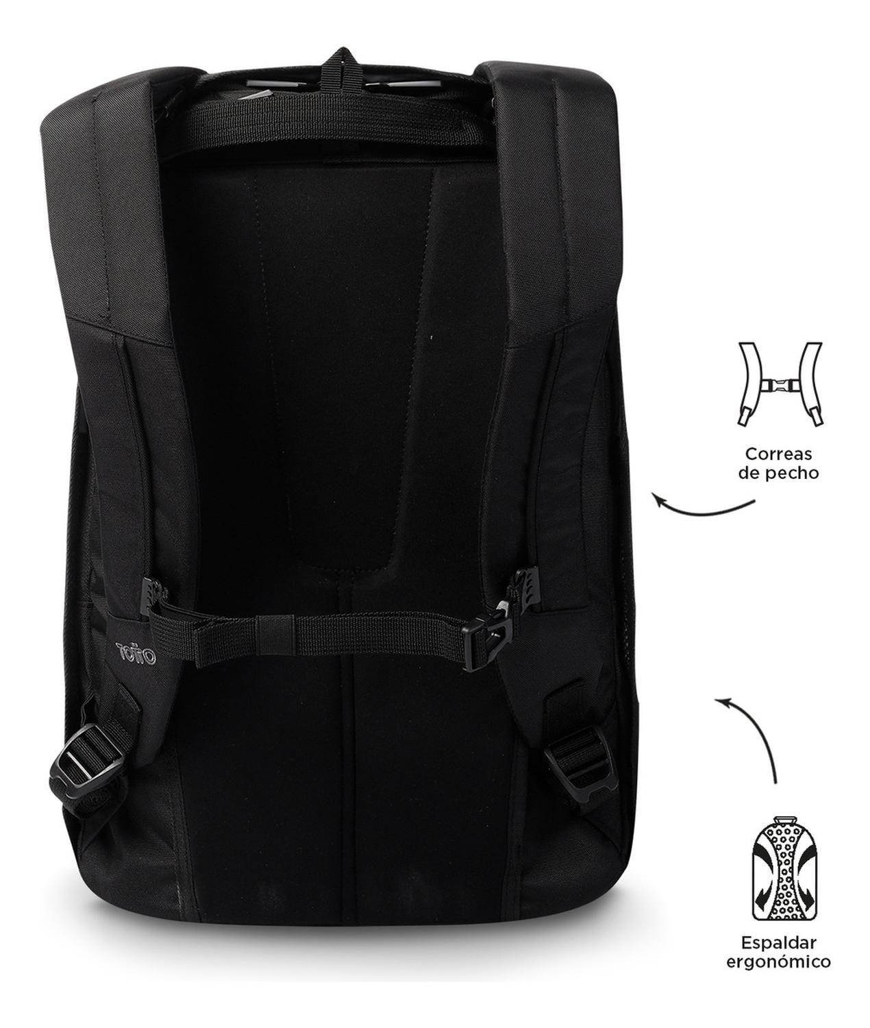 Mochila Hombre Totto Bunker Pack 4.0 Negro/black-3