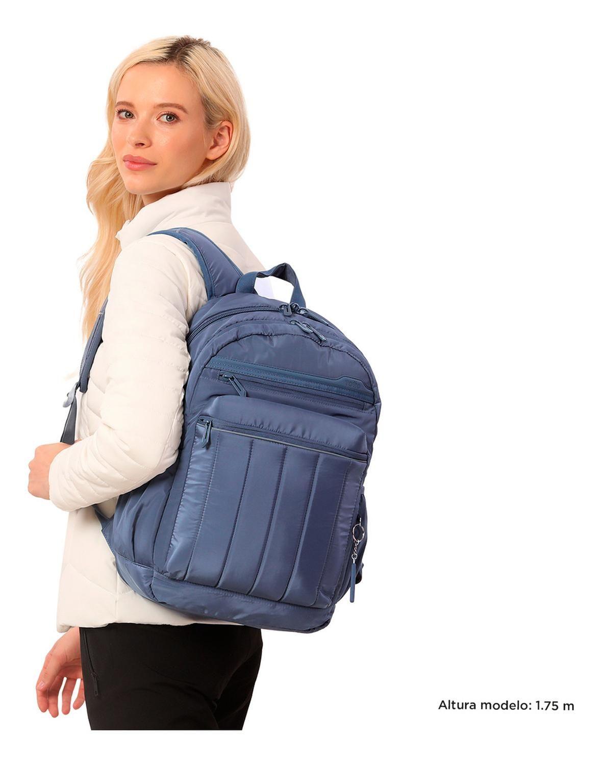 Mochila Mujer Totto Plaine Gris Folkstone Gray-1