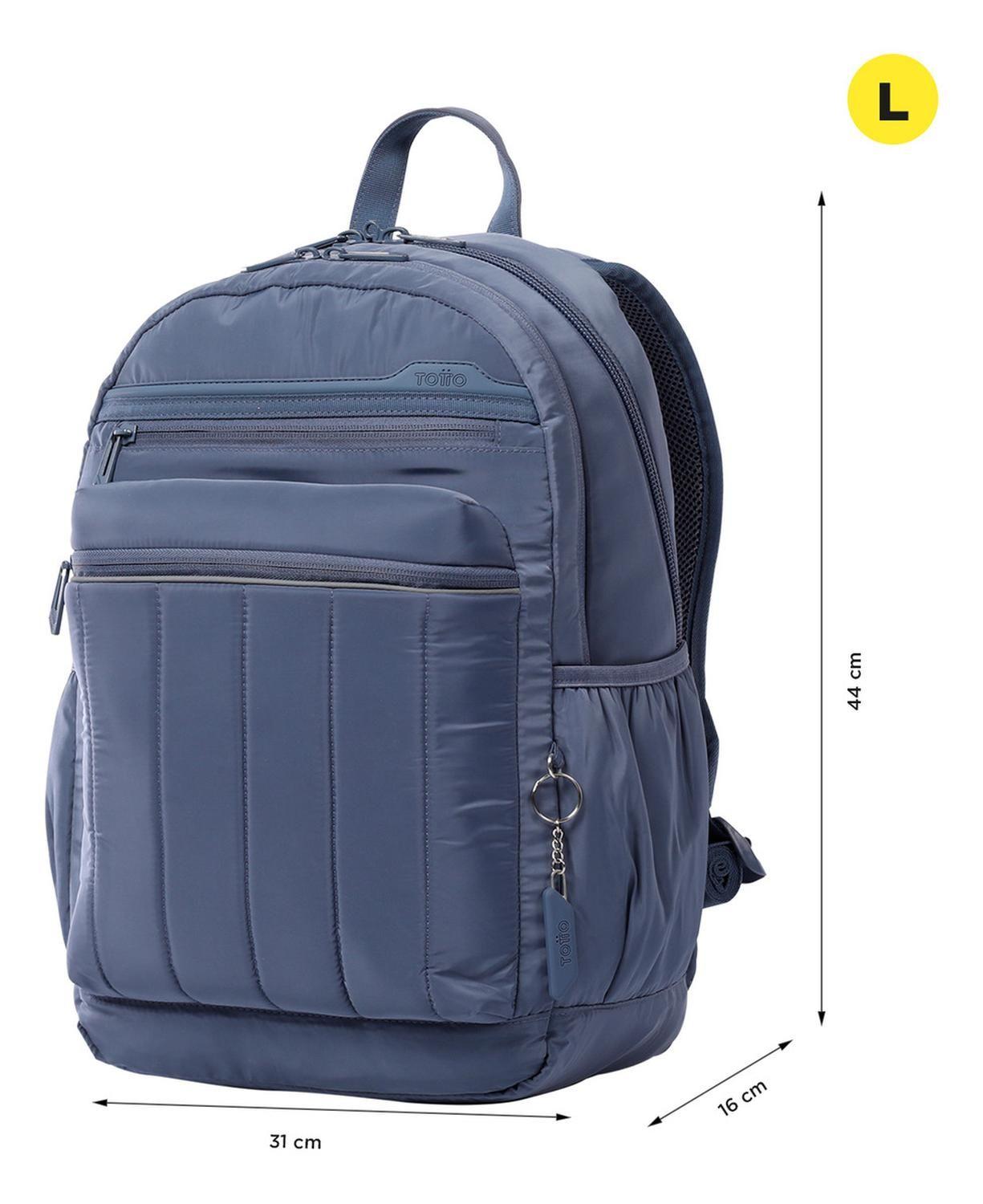 Mochila Mujer Totto Plaine Gris Folkstone Gray-2