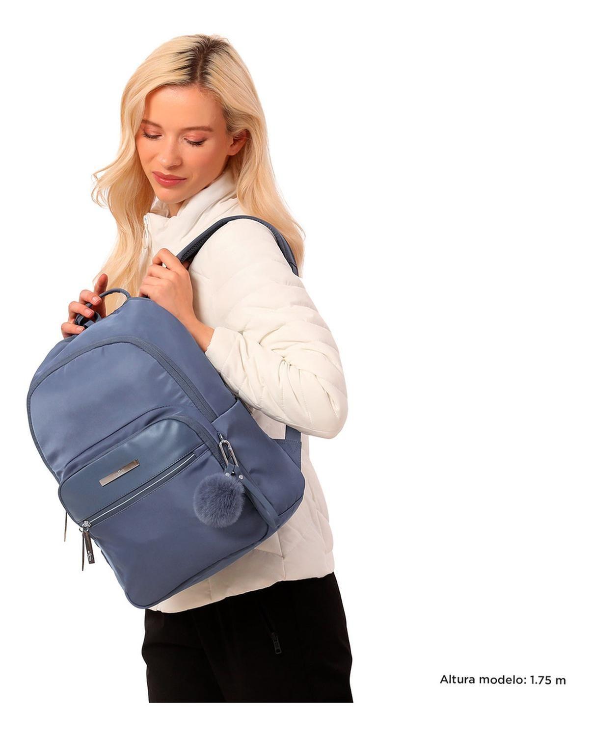 Mochila Ejecutiva Mujer Totto Adelaide 3 2.0 Folkstone Gray-1