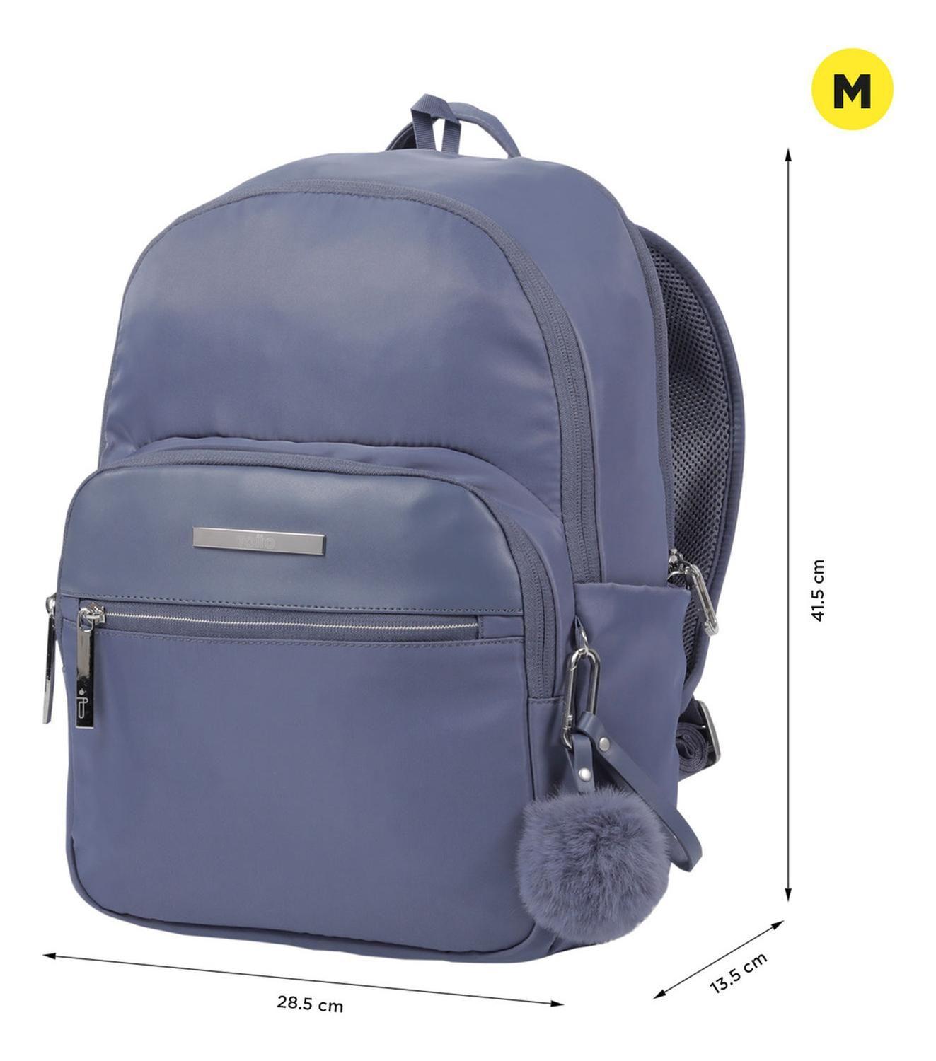 Mochila Ejecutiva Mujer Totto Adelaide 3 2.0 Folkstone Gray-2