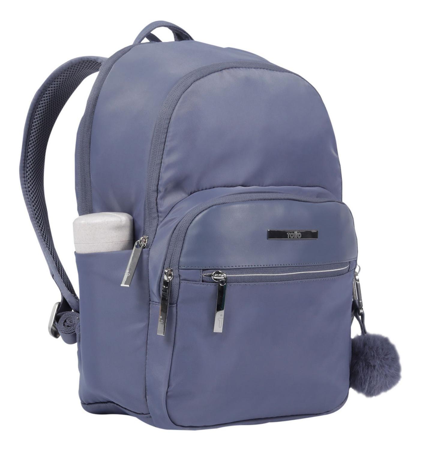 Mochila Ejecutiva Mujer Totto Adelaide 3 2.0 Folkstone Gray-6