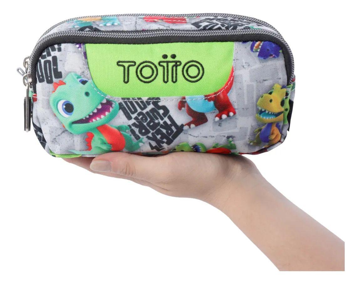 Estuche Escolar Pequeña Para Niño Sobre Gris-2